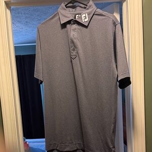 Grey FootJoy Men's Golf Polo